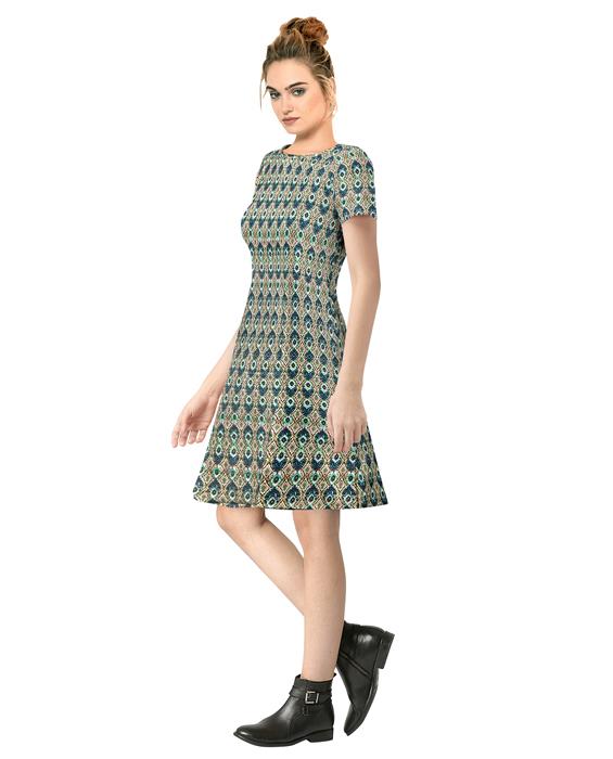 Alai Morpich Green Dress Zyla Fashion