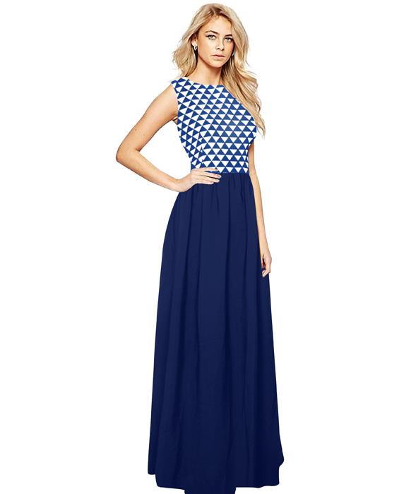 Barby Blue Designer Gown Zyla Fashion