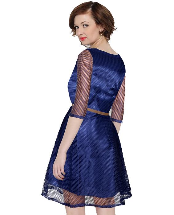 Maxican Nevy Blue Dress Zyla Fashion