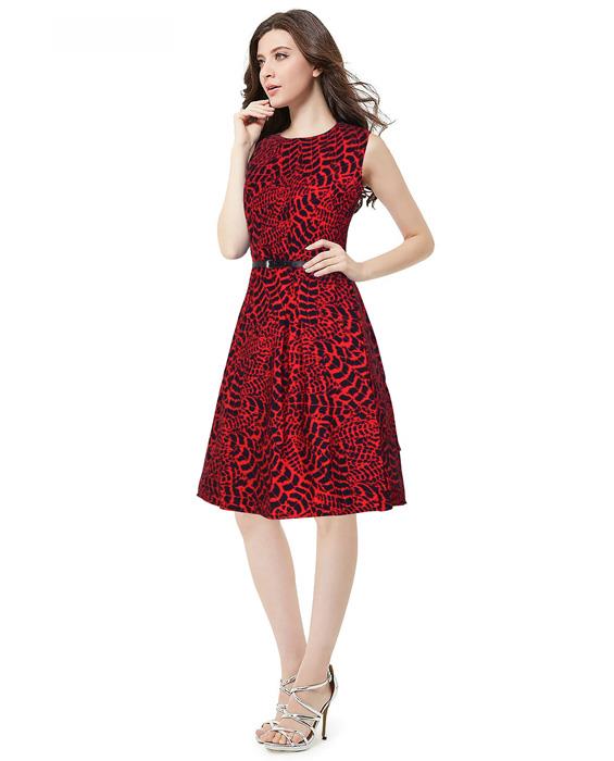 Mona Designer Red Dress Zyla Fashion