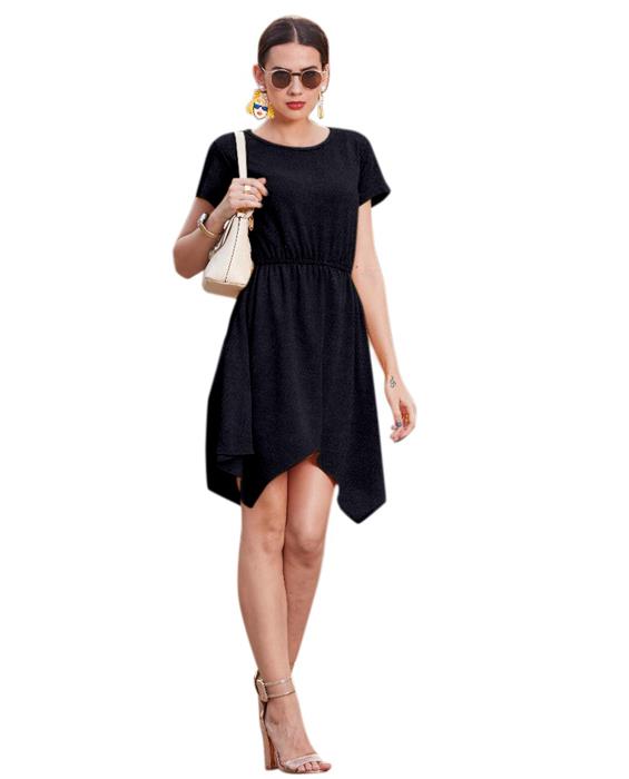 Vagas Designer Black Dress Zyla Fashion