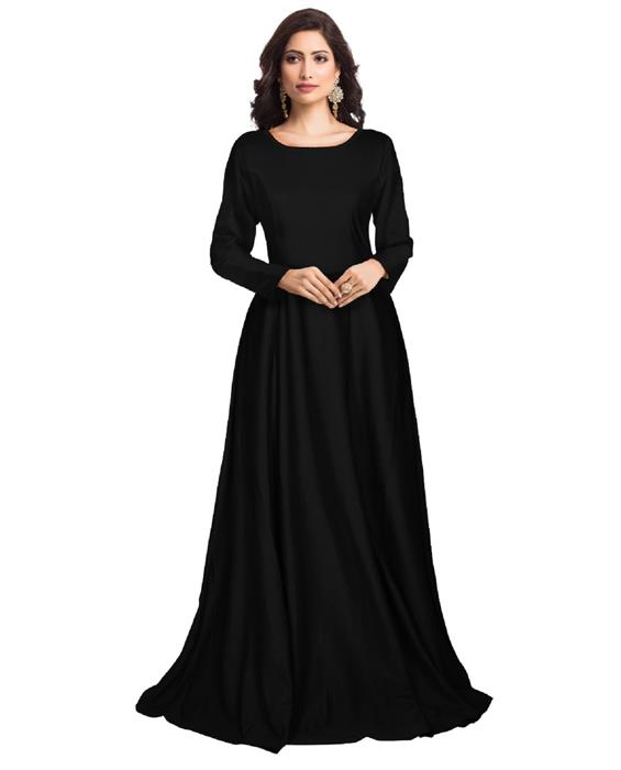 Zorba Exclusive Designer Black Gown Zyla Fashion