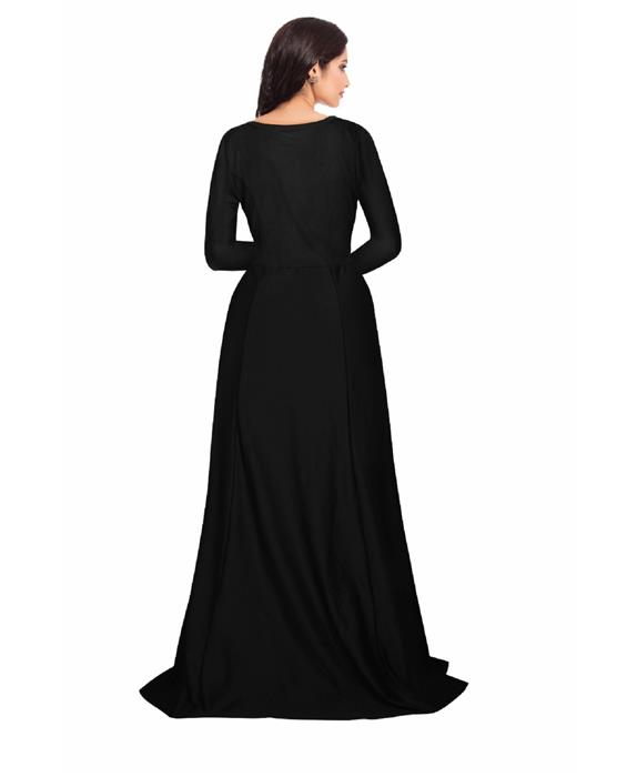 Zorba Exclusive Designer Black Gown Zyla Fashion