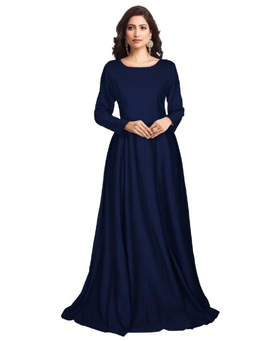 Zorba Exclusive Designer Blue Gown Zyla Fashion