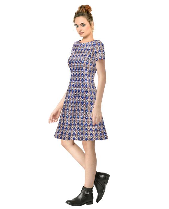 Alai Morpich Blue Dress Zyla Fashion