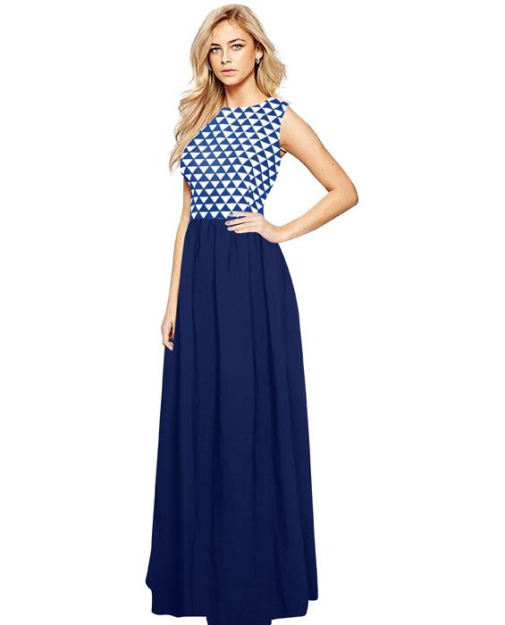 Barby Blue Designer Gown Zyla Fashion