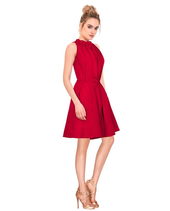 Cruze Designer Red Dress Zyla Fashion