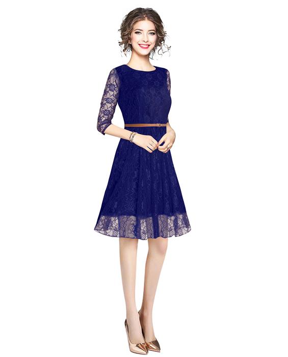 Designer Rich Blue Dress