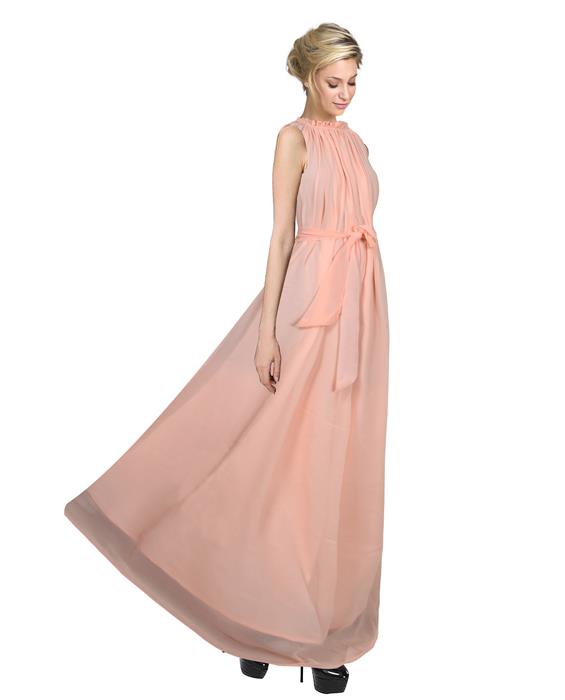 Dyna Peach Designer Gown Zyla Fashion 
