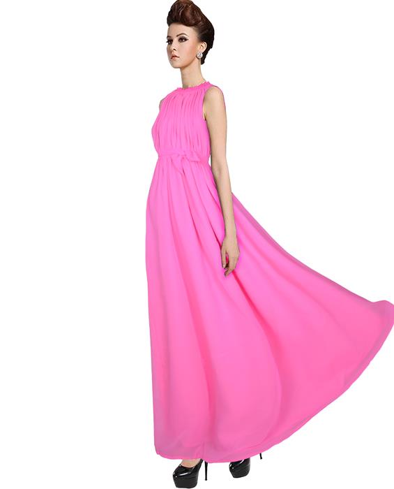 Dyna Pink Designer Gown Zyla Fashion