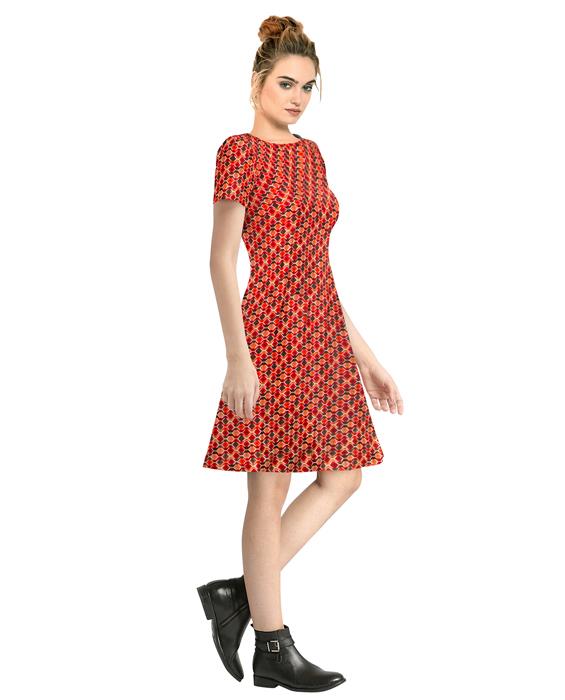 Exclusive Designer Alai Red Dress Zyla Fashion