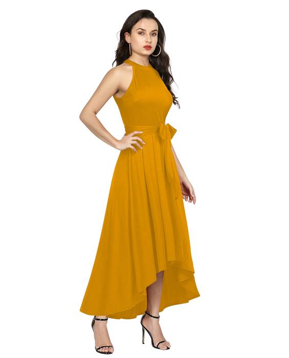 Exclusive Designer Deltin Orange Gown Zyla Fashion