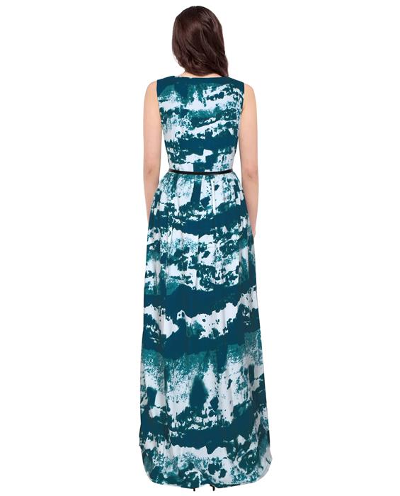Exclusive Designer Jeny Sea Green Gown Zyla