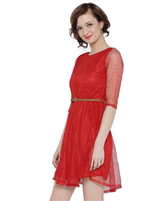 Exclusive Designer Mexican Red Dress Zyla Fashion
