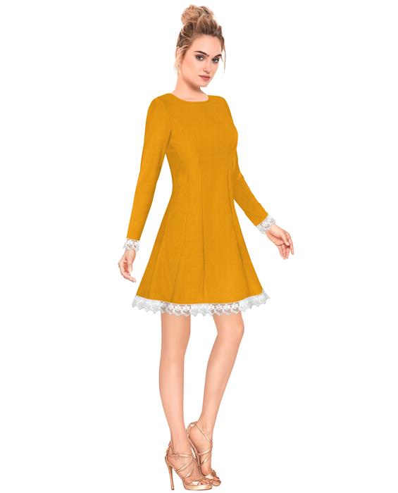Isha Exclusive Designer Orange Dress Zyla Fashion
