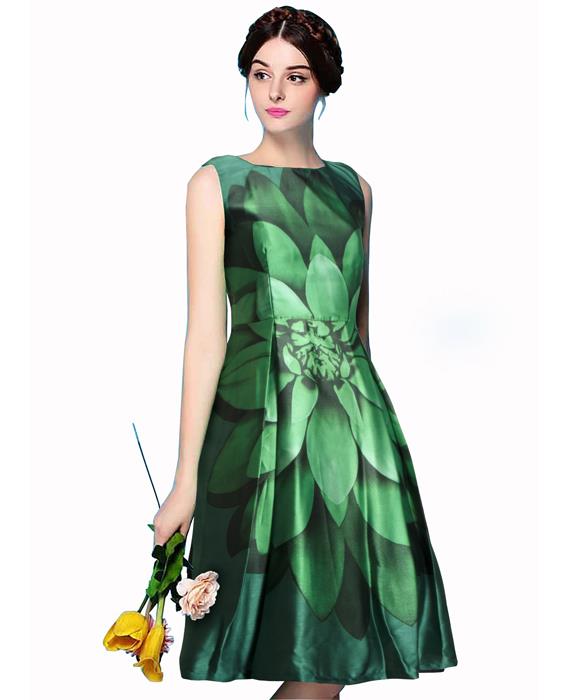 Liza Exclusive Bollywood Green Dress