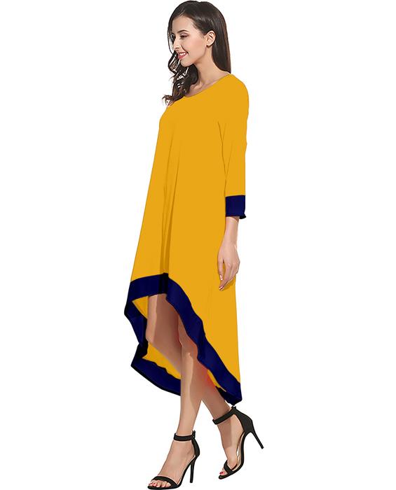 Magic Designer Yellow Dress Zyla Fashion