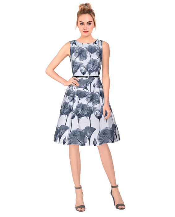 Parle Designer Gray Dress Zyla Fashion