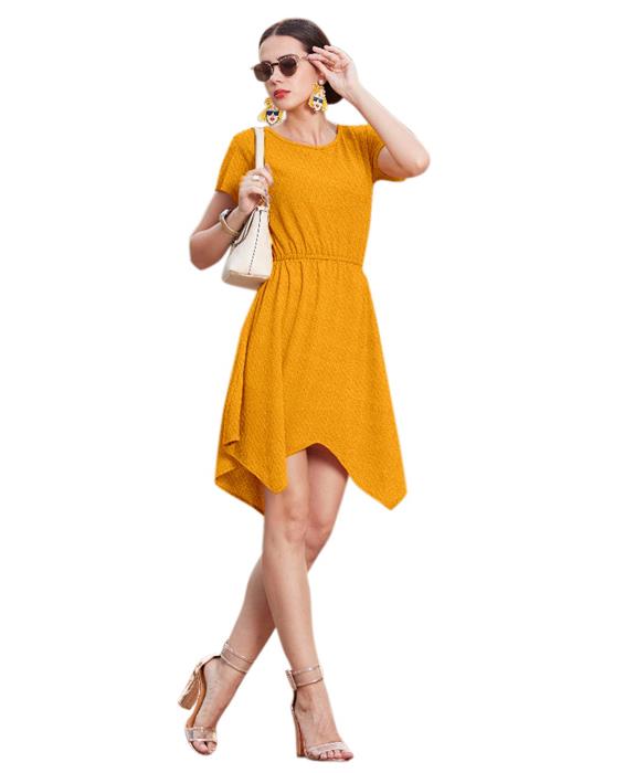Vagas Designer Yellow Dress Zyla Fashion