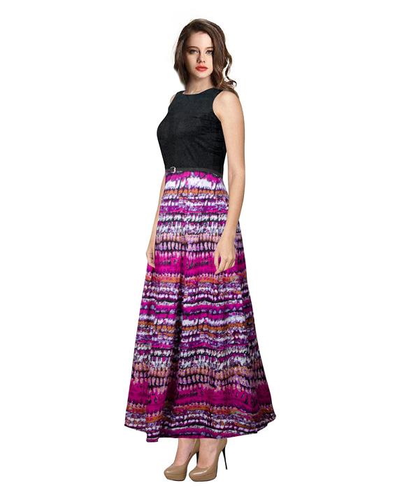Vista Purple Designer Gown Zyla Fashion